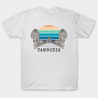 Angkor Thom Majesty: Cambodia's Ancient Wonder -- Vintage Edition V1 T-Shirt